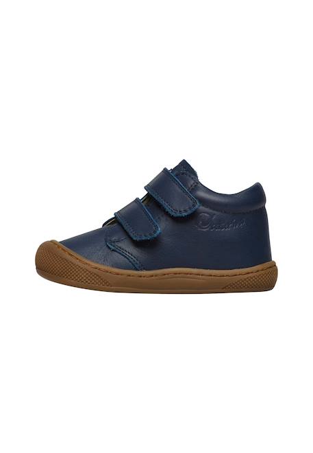 Chaussures premiers pas en cuir cocoon wide vl Bleu foncé-+Marron foncé 3 - vertbaudet enfant 