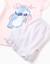 Pyjama à manches courtes en coton avec imprimé stitch Rose clair 3 - vertbaudet enfant 