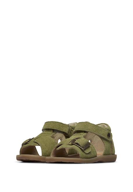 Sandales en suède quarzo Bleu-+Gris- 10 - vertbaudet enfant 