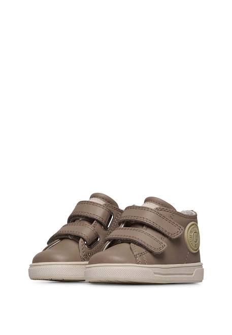 Baskets en cuir michael 3. Bleu-+Gris tourterelle- 10 - vertbaudet enfant 