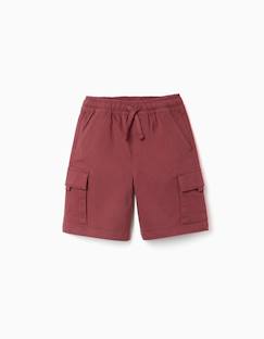 Short long cargo en sergé avec cordon de serrage  - vertbaudet enfant