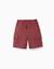 Short long cargo en sergé avec cordon de serrage Beige clair+Bleu foncé+Marrón 9 - vertbaudet enfant 