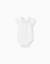 Body à manches courtes avec col brodé Blanc 1 - vertbaudet enfant 