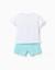 Pyjama à manches courtes en coton avec imprimé hello kitty Blanc 2 - vertbaudet enfant 