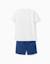 Ensemble t-shirt et short en coton avec imprimé spider-man Bleu foncé 2 - vertbaudet enfant 