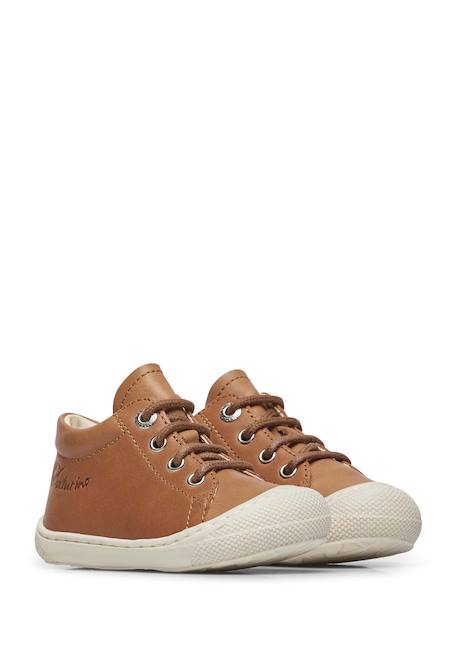 Chaussures en cuir cocoon Bleu-+Cognac-+Gris tourterelle-+Marine-+Vert foncé- 7 - vertbaudet enfant 