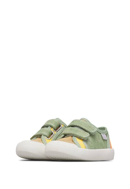 Baskets en tissu avec fermeture scratch summer vl. Beige-vert militaire-+Jaune-+Lilas-+Marine-+Sage-+Vert-+Vert clair 5 - vertbaudet enfant 