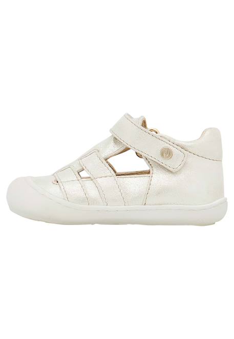 Sandales semi bede Platine-+Rose poudré- 3 - vertbaudet enfant 