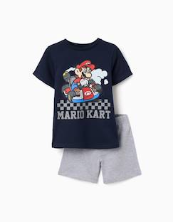 Pyjama en coton à manches courtes avec imprimé mario kart  - vertbaudet enfant
