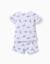 Pyjama en coton à manches courtes avec motif stitch Blanc 2 - vertbaudet enfant 
