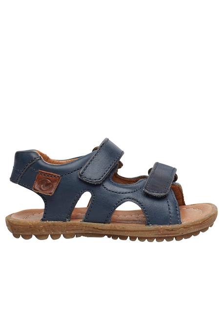 Sandales en cuir sky Beige-+Bleu clair-+Cognac-+Marine-+Orange-+Vert clair- 16 - vertbaudet enfant 