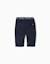 Pantalon chino en sergé avec bande à rayures Bleu foncé 2 - vertbaudet enfant 