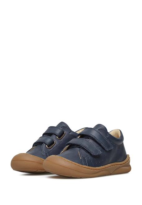 Chaussures premiers pas en cuir gabby vl Cognac-+Marine- 10 - vertbaudet enfant 