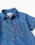 Chemise à manches courtes en jean avec poche Bleu 3 - vertbaudet enfant 
