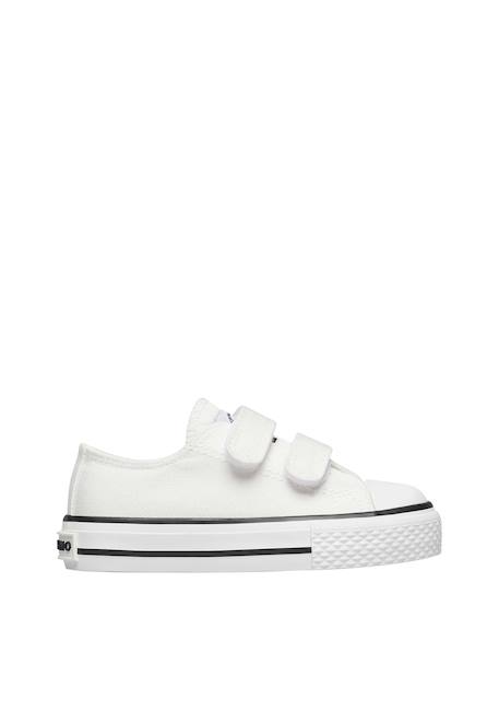 Baskets en tissu avec fermeture scratch ayasy vl. Blanc- 1 - vertbaudet enfant 