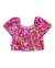 Blouse fille en tissu tissé avec motif tie-dye Rose 2 - vertbaudet enfant 