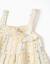 Robe sans manches en coton avec motif floral Beige clair 3 - vertbaudet enfant 