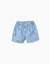 Short en jean avec minnie et taille élastiquée Bleu 1 - vertbaudet enfant 