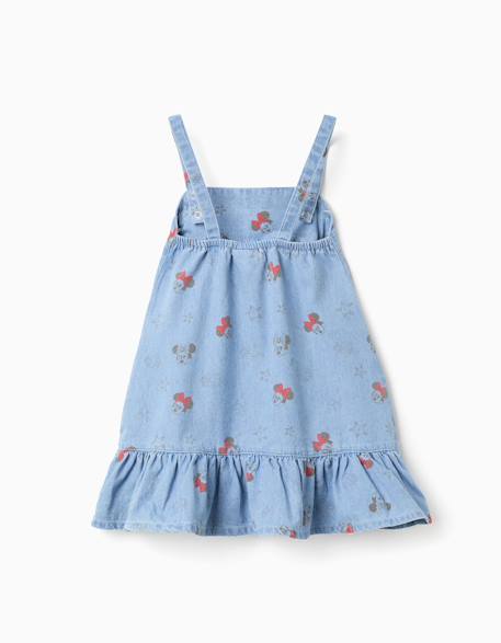 Robe en jean sans manches avec motif minnie Bleu 2 - vertbaudet enfant 