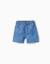 Short midi en jean à enfiler Bleu 1 - vertbaudet enfant 