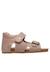 Sandales en cuir avec boucle et scratch bea Beige-+Bleu-+Gris-+Jaune-+Marine-+Marron-+Orange-+Rose-+Rouge- 1 - vertbaudet enfant 