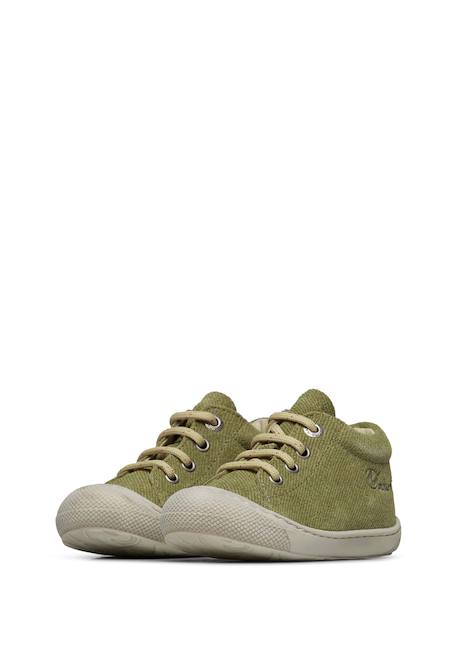 Chaussures premiers pas en suède cocoon Sable-+Vert- 10 - vertbaudet enfant 