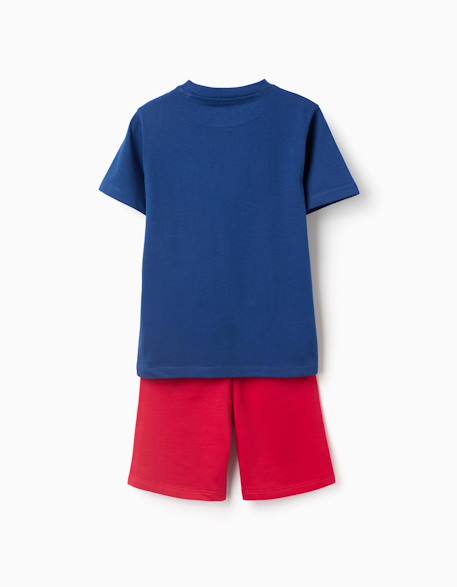 Ensemble t-shirt et short en coton avec imprimé spider-man Rouge 2 - vertbaudet enfant 