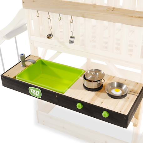 Cuisine d'extérieur en bois fsc avec robinet yummy 50 Naturel 4 - vertbaudet enfant 