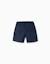 Short chino midi en popeline Beige clair+Bleu foncé 6 - vertbaudet enfant 