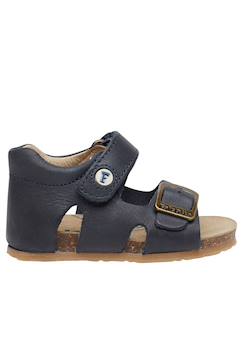 Chaussures-Sandales en cuir avec boucle et scratch bea