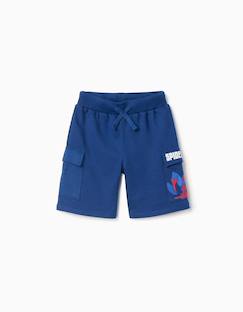 Short en coton avec imprimé spider-man et poches cargo  - vertbaudet enfant