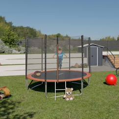 Trampoline ø 2,44 m avec filet de sécurité et échelle pour enfants  - vertbaudet enfant