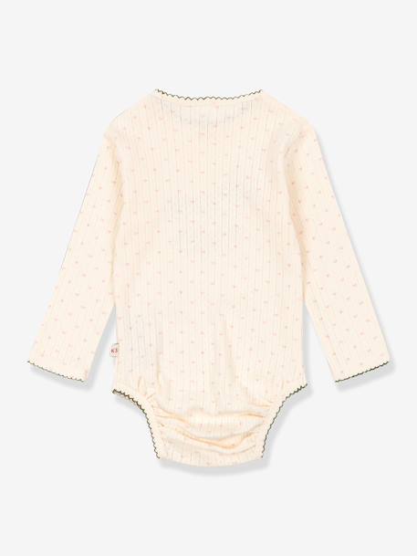 Body manches longues bébé beige 2 - vertbaudet enfant 