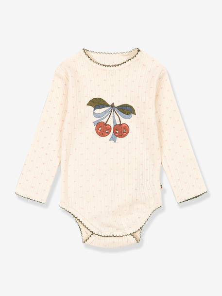 Body manches longues bébé beige 1 - vertbaudet enfant 