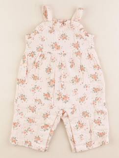Seconde main-Fille-Salopette, combinaison-Salopette - 6 mois