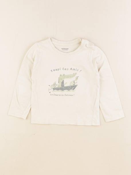 Tee-shirt - 24 mois Beige 1 - vertbaudet enfant 