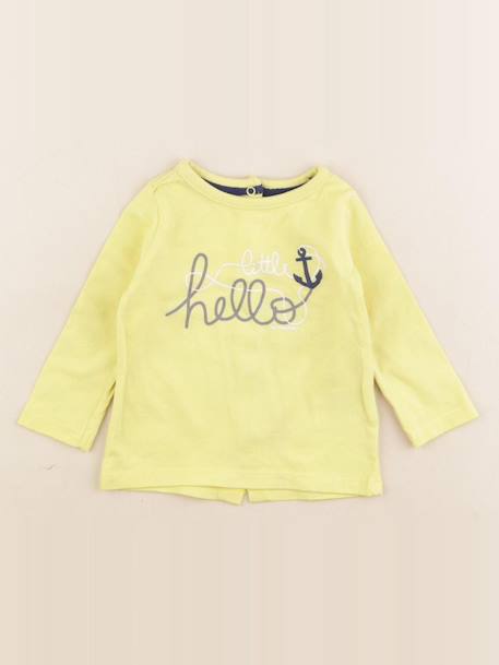 Tee-shirt - 6 mois Jaune 1 - vertbaudet enfant 