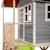 Maisonnette en bois fsc pilotis bac sable loft 500 Gris 4 - vertbaudet enfant 