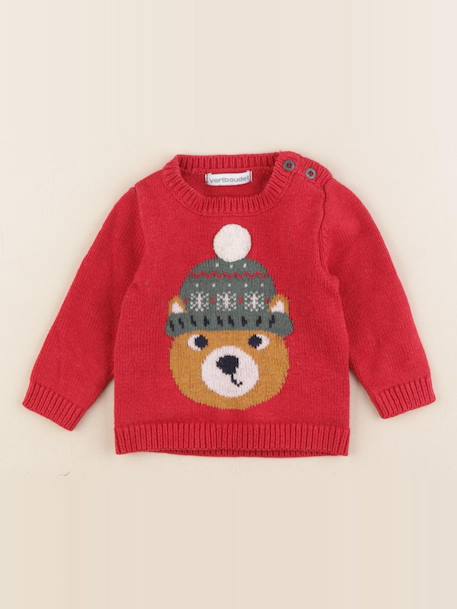 Pull - 3 mois Rouge 1 - vertbaudet enfant 