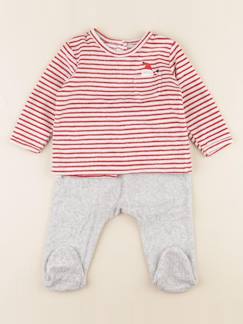 Seconde main-Garçon-Pyjama velours - 9 mois