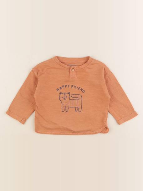 Tee-shirt - 6 mois Orange 1 - vertbaudet enfant 