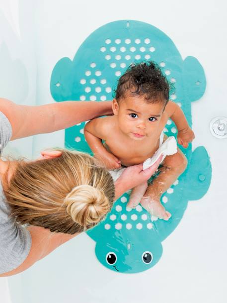Tapis de bain et rangement 2 en 1 bleu 1 - vertbaudet enfant 