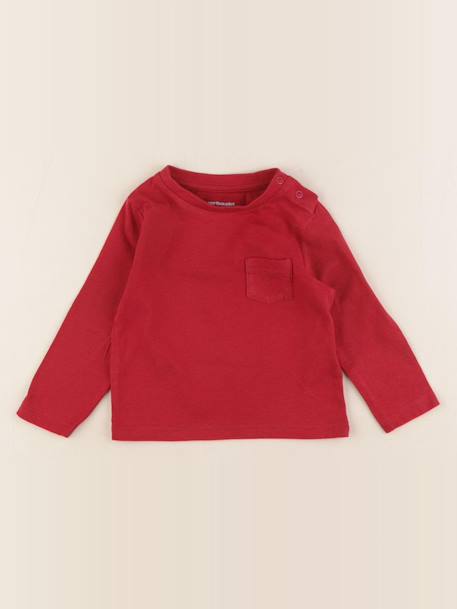 Tee-shirt - 9 mois Rouge 1 - vertbaudet enfant 