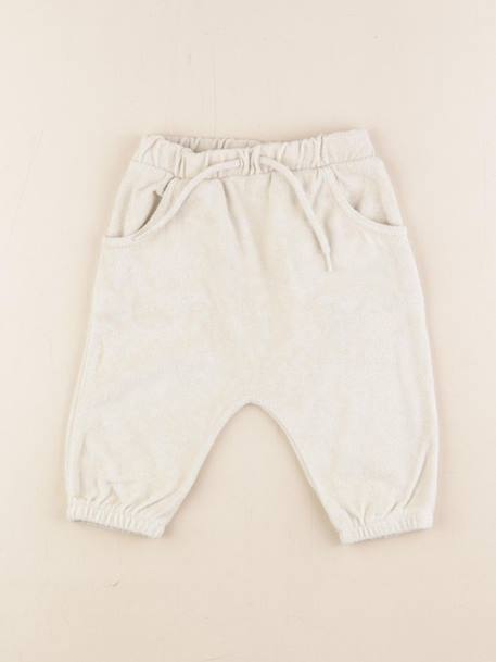 Sarouel éponge - 6 mois Blanc 1 - vertbaudet enfant 