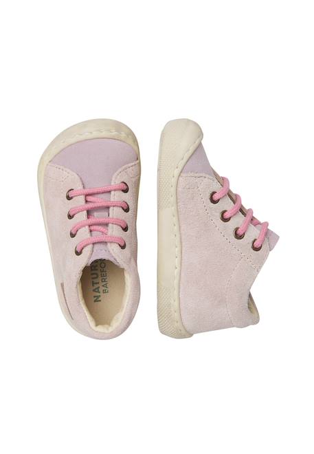 Chaussures en daim amur Rose poudré- 4 - vertbaudet enfant 
