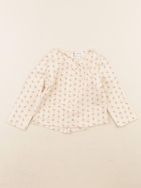 Tee-shirt - 9 mois Beige, rose 1 - vertbaudet enfant 