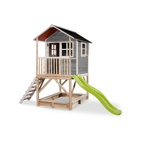 Maisonnette en bois fsc pilotis bac sable loft 500 Gris 2 - vertbaudet enfant 