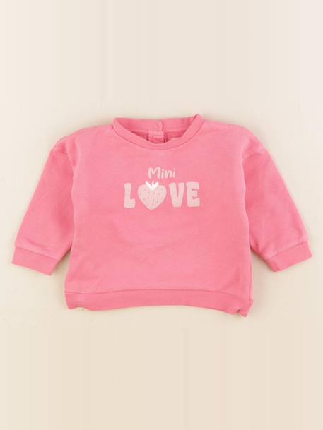 Sweat - 12 mois Rose 1 - vertbaudet enfant 
