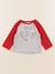 Tee-shirt - 3 mois Gris, rouge 1 - vertbaudet enfant 