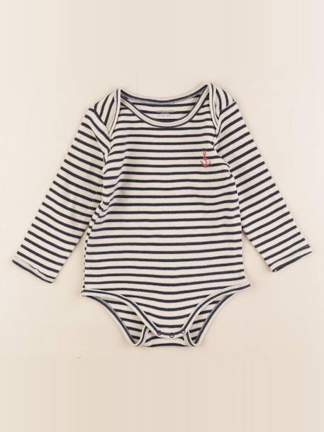 Body - 24 mois Beige, bleu 1 - vertbaudet enfant 